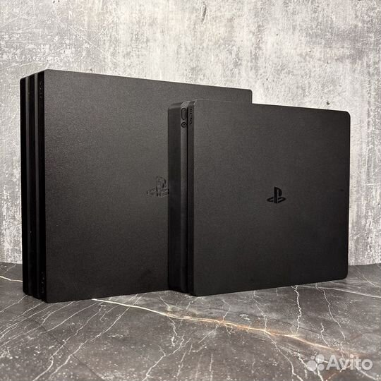 Ps4 slim 1tb, Ps 4 Pro прошитая 11.00 +любые игры