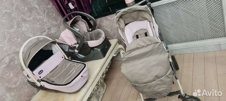 Коляска chicco 3 в 1