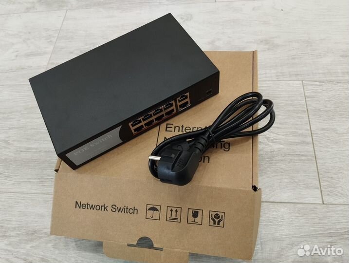 PoE коммутатор 8PoE. 10 портов в Волгограде