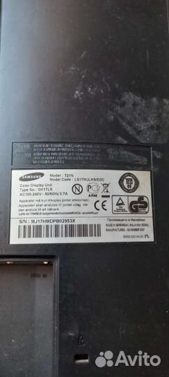 Монитор Samsung syncmaster 721N