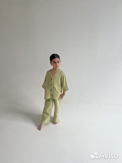 Костюм муслиновый для девочки 110,116,122