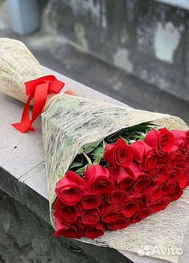 Длинные высокие розы 150 см