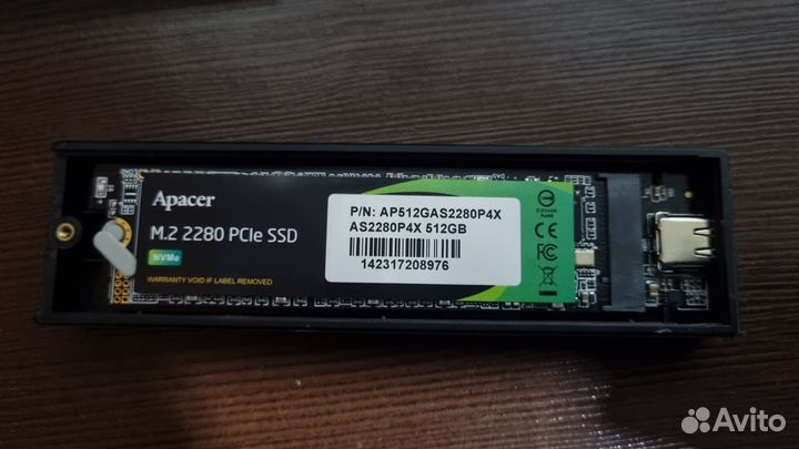 Переносной Ssd nvme 512Gb