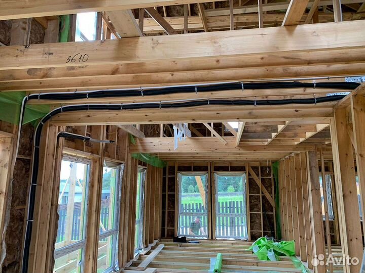 Установка кондиционеров (закладка трассы)