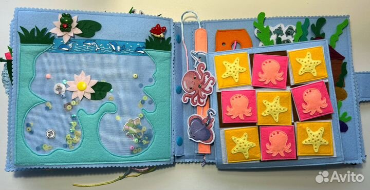 Книга из фетра лунтик