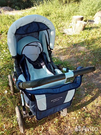 Детские коляски 2 в 1 на больших колесах