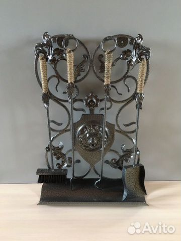 Каминный набор.дровница.ковка