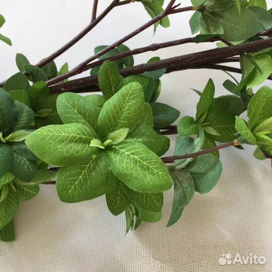 Искусственные цветы высокое растение ветка