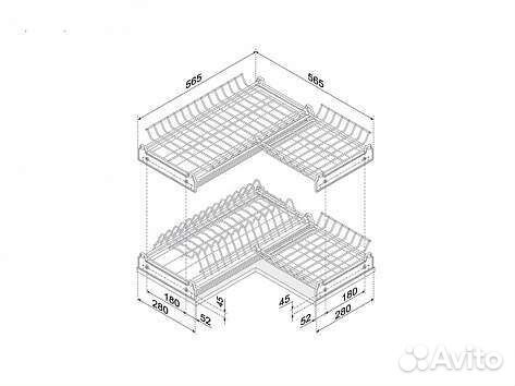 Посудосушитель угловой