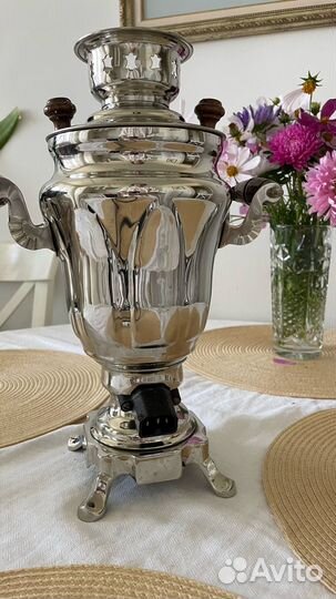 Самовар новый Тульский электрический 1,5 л