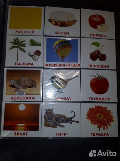 Карточки для обучения. Новые