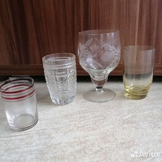 Фужеры, рюмки, хрусталь (посуда СССР)