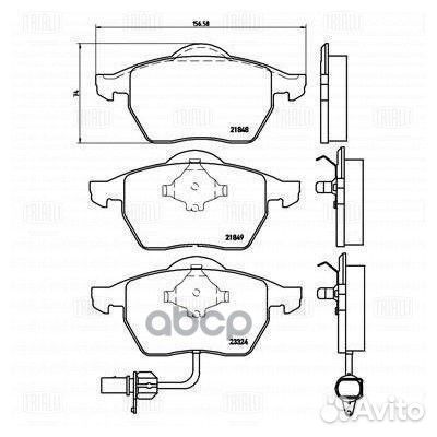 Колодки тормозные дисковые перед PF4207 Tri