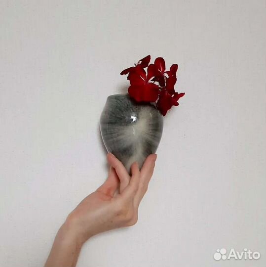 Кашпо настенное / ваза для цветов ретро винтаж