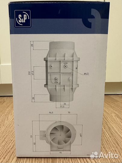 Канальный вентилятор Soler Palau TD-160/100 N Sile