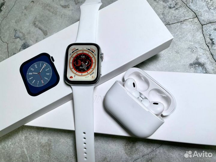 Комплект AirPods Pro 2 + Apple Watch 9