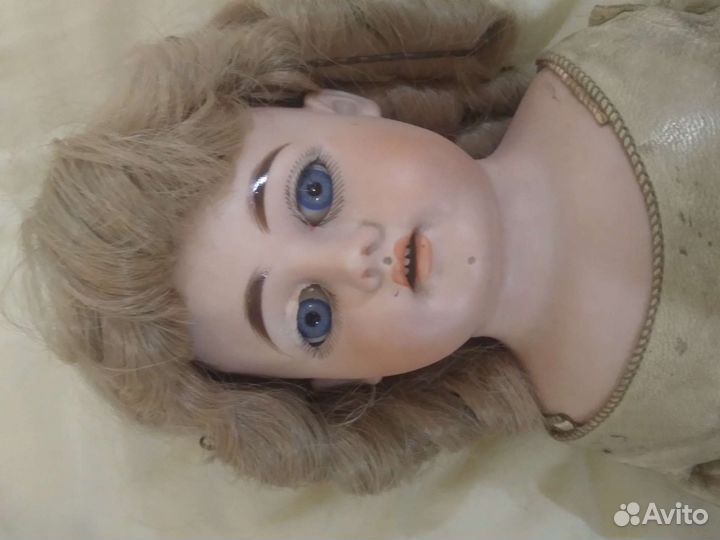 Антикварная кукла,клеймо подкова