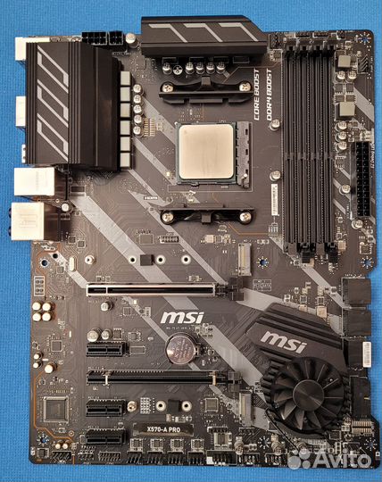 Материнская плата с процессором