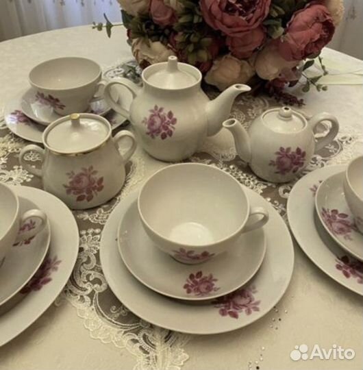 Чайный сервиз Дулево Роза