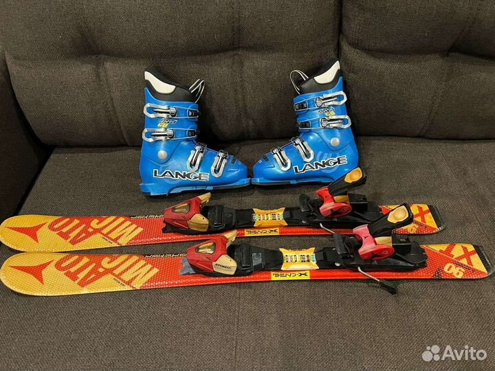 Горные лыжи детские комплект 90 atomic