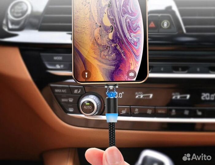 Магнитный кабель для зарядки Lightning x-cable met