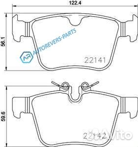 P 86 029 Колодки тормозные дисковые зад Brembo