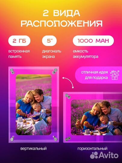 Цифровая фоторамка новая