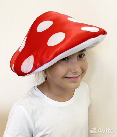 Карнавальная шапочка гриб Мухомор