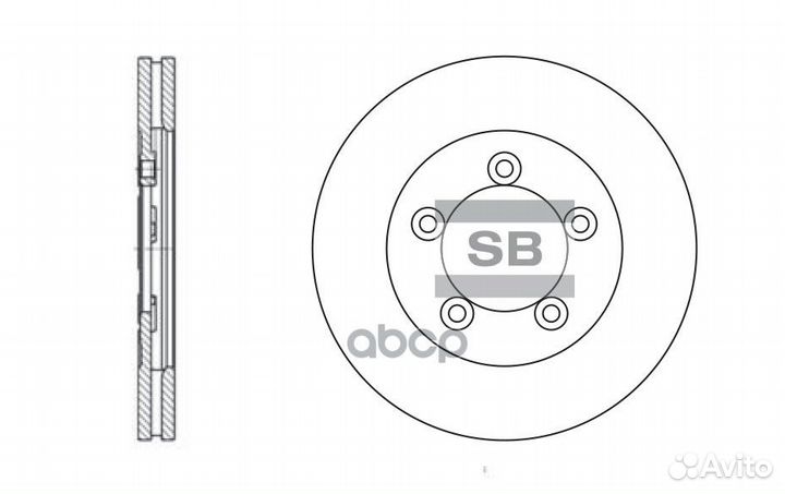 Диск тормозной (58129-4E000) SD2009 Sangsin brake