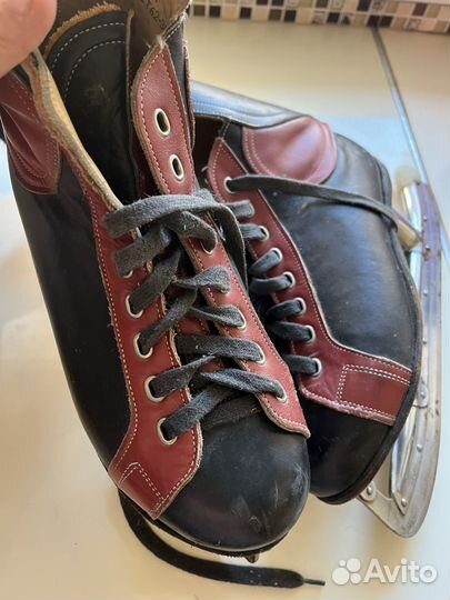 Коньки винтажные СССР Скороход Ленинград 25 см