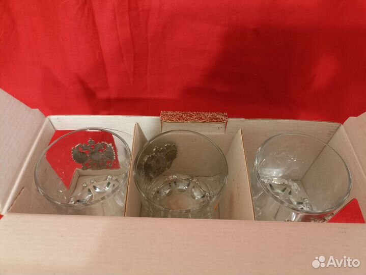 Набор стаканов с Гербом России