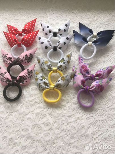 Бантики резиночки для волос