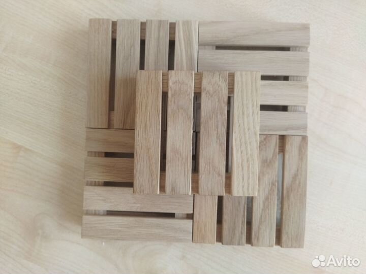 Подставка под горячее из дуба европоддон