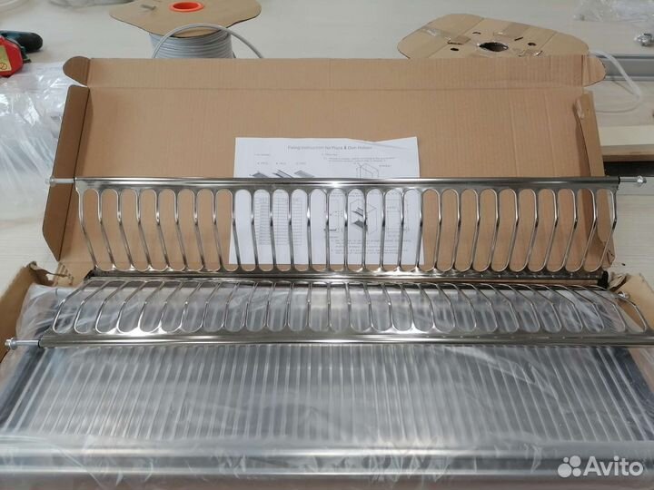 Сушилка для посуды в шкаф 80 см хром