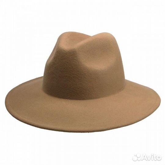 Шляпа фетровая женская бежевая