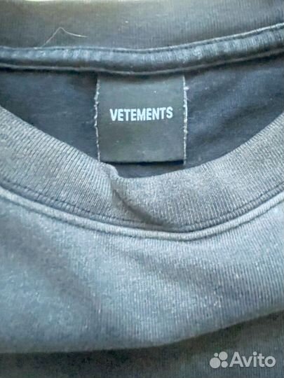 Лонгслив vetements обмен