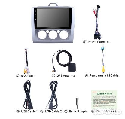 Магнитола для Ford Focus II 2/32 c 4G + CarPlay