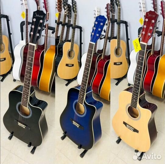 Акустическая гитара Belucci 38 дюймов синяя