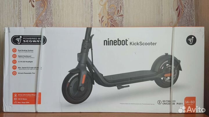 Электросамокат Ninebot KickScooter F40A