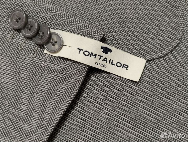 Tom tailor пиджак 52 Новый серый