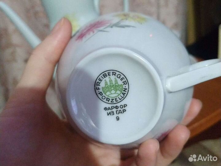 Столовый сервиз фарфор из гдр freiberger porzellan