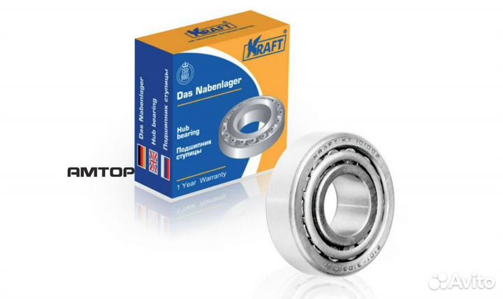 Kraft KT 101002 Подшипник ступицы 2101 внутренний