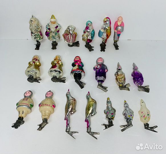 Елочные игрушки СССР на прищепке