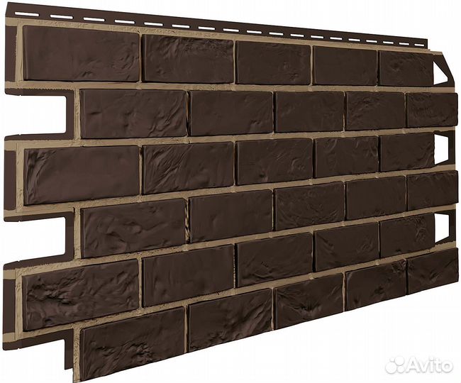 Фасадные панели VOX Vilo Brick Dark brown (Темно-К