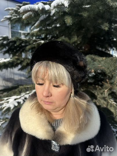 Шапка норковая женская
