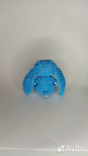 Амигуруми из бисера зайчик