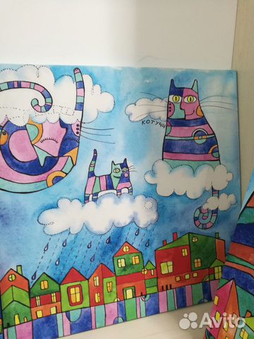 Картина модульная (постер интерьерный) 4 шт