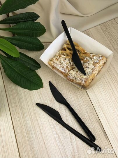 Нож чёрный «Премиум» из полипропилена ECO PP