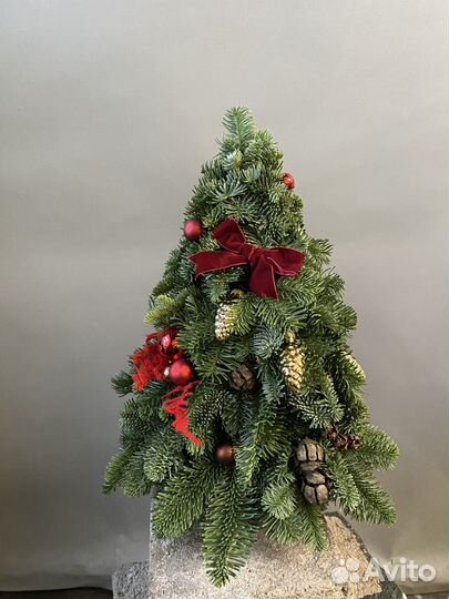 Елочка из натурального нобилиса хвои
