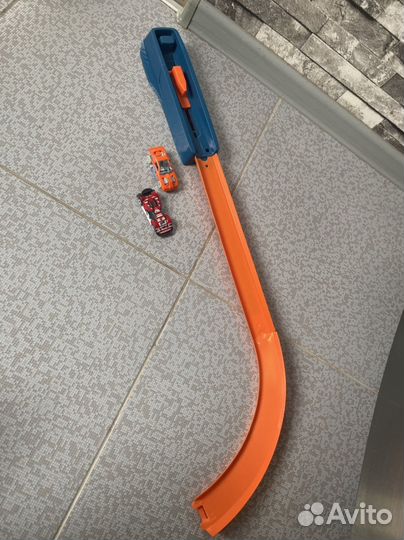 Hot wheels трэк, катапульта и машинки